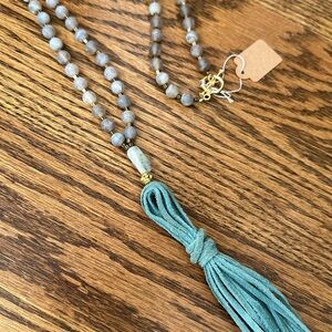 Beaded Tassel Necklace